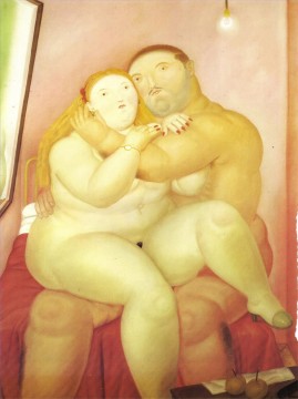  amantes Pintura al %C3%B3leo - Los amantes Fernando Botero